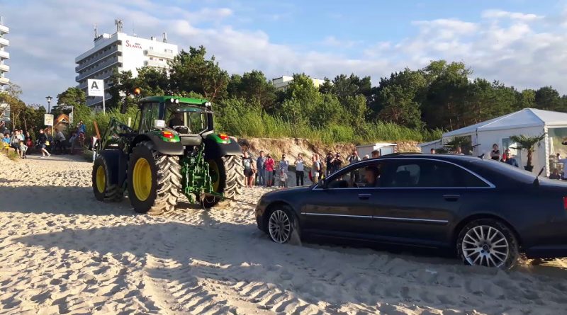 audi na plaży